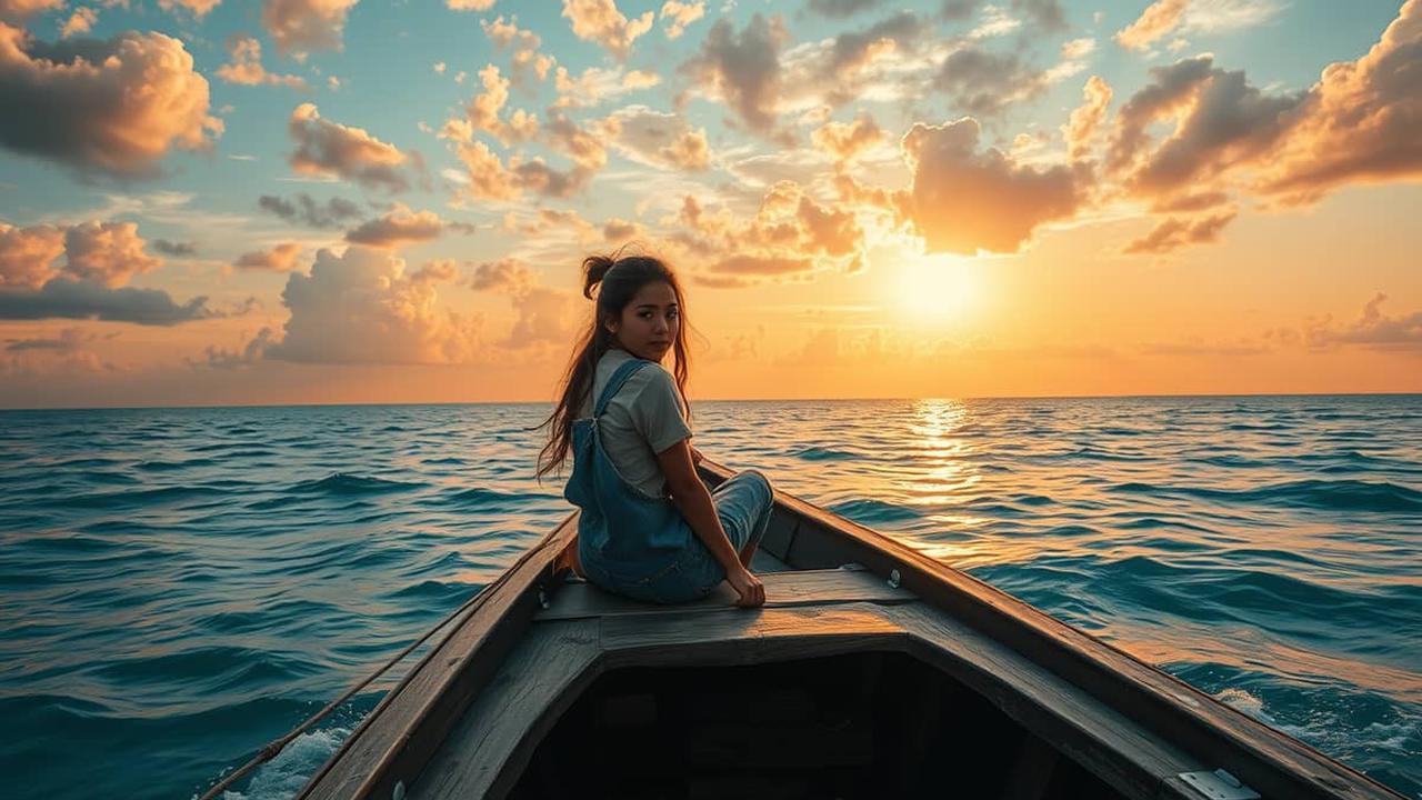 mimpi naik perahu di laut