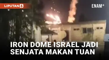 Error! Rudal Iron Dome Jatuh dan Meledak di Israel