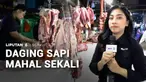 Sadarkah Anda kalau harga daging sapi sudah tidak turun sejak Idulfitri? Saking lamanya membuat harga daging sapi Rp180 ribu per kilogram seolah normal. Imbas tingginya harga, pedagang daging sapi hingga pedagang bakso mulai menjerit karena rugi.