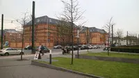 Suasana di kota Dusseldorf. (Bola.com - Aditya Wicaksono).JPG