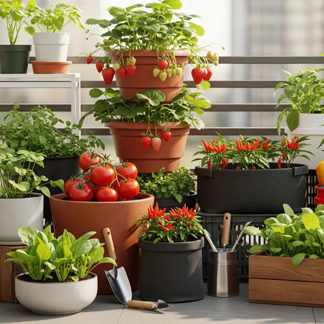 Kebun Mini Ramah Diabetes di Rumah (Image by Gemini AI)