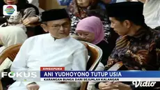 Presiden Jokowi dan ibu negara Iriana Jokowi salati jenazah Ani Yudhoyono di rumah duka.