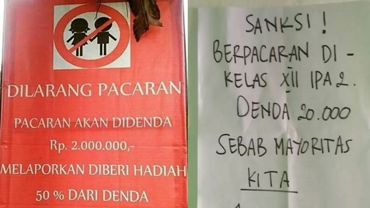 6 Tarif Denda Dilarang Pacaran Ini Bikin Geleng Kepala