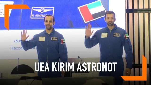 Uni Emirat Arab mengirim astronot pertamanya pada 25 September tahun ini ke luar angkasa. Misi astronot yaitu melakukan penelitian ilmiah.