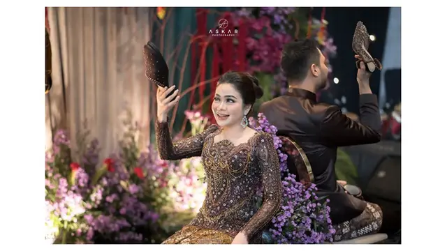 6 Potret Detail Kebaya Pertunangan Full Payet Rara LIDA, Serasi dengan Aladull