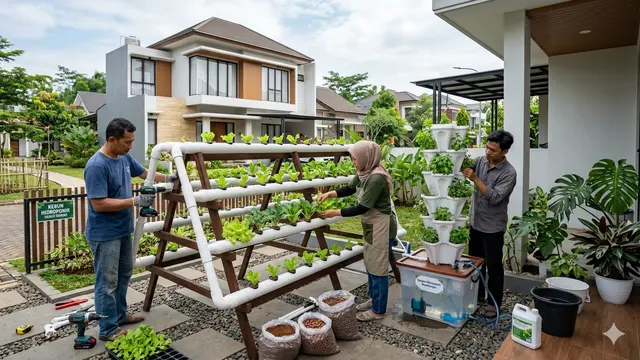 Cara Membuat Kebun Hidroponik Multifungsi untuk Halaman Depan