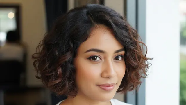Model Rambut Pendek Wanita Curly