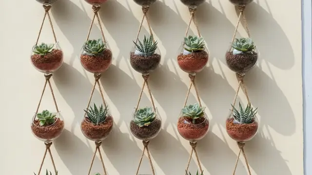 Kebun Gantung dari Botol Bekas untuk Rumah Tanpa Tanah. AI