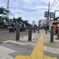 Salah satu sudut trotoar Jalan Raya Margonda yang telah selesai dibangun Pemerintah Kota Depok. (Liputan6.com/Dicky Agung Prihanto)