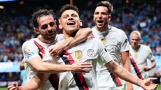 Manchester City tampil luar biasa saat menghancurkan Al Ain dalam laga kedua Grup G Piala Dunia Antarklub 2025. (AP Photo/Mike Stewart)