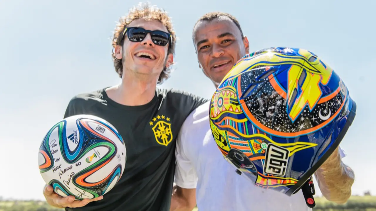 Valentino Rossi bertemu Marcos Cafu