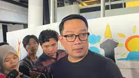 Bakal Cagub Jakarta Ridwan Kamil (RK) mengatakan bakal membuka posko aduan bagi warga Jakarta jika menjadi gubernur terpilih di Pemilihan Kepala Daerah atau Pilkada 2024. (Liputan6.com/Winda Nelfira)