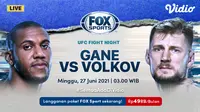 Live Streaming UFC Fight di FOX Sports Eksklusif Melalui Vidio Minggu 27 Juni 2021. (Sumber : dok. vidio.com)