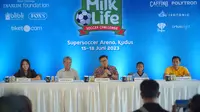 Milklife Soccer Challenge mengadakan program pembinaan dan pemassalan dari level siswi SD. (Istimewa)