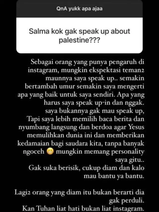 Unggahan Salmafina Sunan