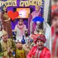 Serunya foto bareng teman-teman saat momen Idul Fitri, kali ini sengaja bikin tema arabian.