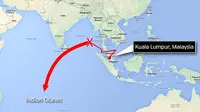 MH370 Hilang Akibat Pilot Lakukan Manuver Bunuh Diri? (simulasi manuver/Daily mail)