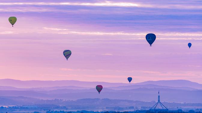Wisata balon udara di Canberra (foto: dok. shutterstock.com)