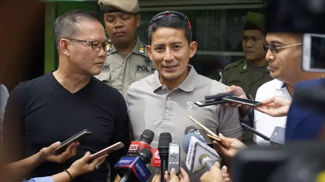 Saifuddin Aswari Rivai (kiri) bersama Sandiaga Uno saat merancang OK OCE untuk Sumsel (Dok. Humas Saifuddin Aswari Rivai / Nefri Inge)