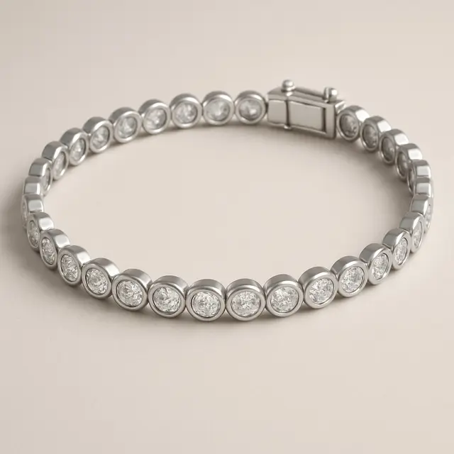 Model Gelang Tennis yang Klasik dan Mewah (Image by ChatGPT)