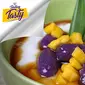 Bubur biji salak ubi ungu. (Fotografer: Nurwahyunan/DI: M. Iqbal Nurfajri/Chef: Arum Sari)