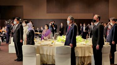 Presiden Kelima RI Megawati Soekarnoputri menghadiri acara jamuan makan malam yang digelar Presiden Korea Selatan Yoon Suk Yeol. (Foto: dokumentasi PDIP)