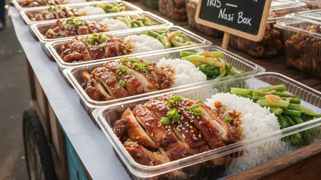 Ide Jualan Lauk Nasi Box yang Menguntungkan (Foto: Gemini AI)