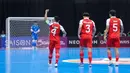 Bertanding di Indonesia Arena, Jakarta, pada Selasa (27/1/2026) malam WIB, Timnas Futsal Indonesia menang lima gol tanpa balas atas Korea Selatan. Tampak dalam foto, pemain Timnas Futsal Indonesia, Mochammad Iqbal (kiri) merayakan golnya saat melawan Korea Selatan pada laga pertama Grup A Piala Asia 2026 di Indonesia Arena, Jakarta, pada Selasa (27/1/2026) malam WIB. (Bola.com/Bagaskara Lazuardi)