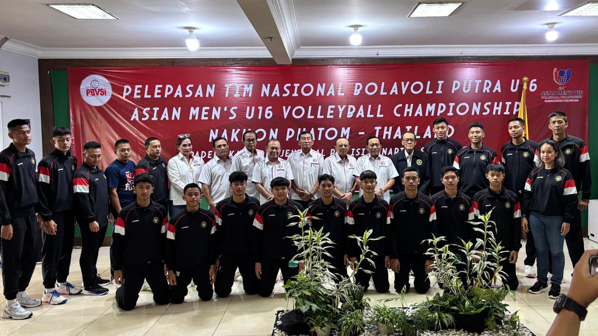 Bawa 12 Pemain, PBVSI Lepas Timnas Voli Putra Indonesia ke Asian Men's U-16 Championship 2025