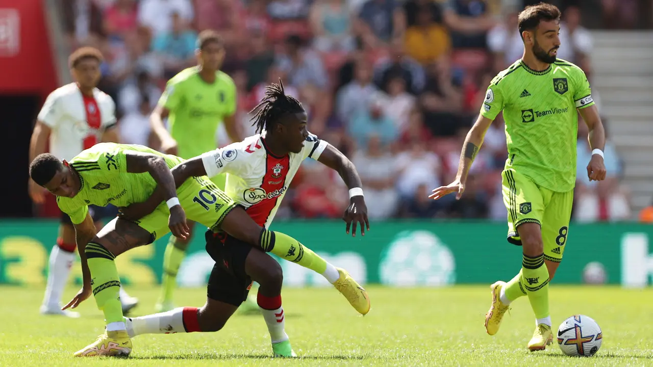 Foto: Bruno Fernandes Kembali Cetak Gol untuk MU di Liga Inggris 2022 / 2023