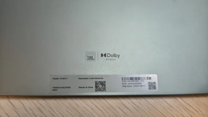 <p>JBL bekerja sama dengan Moto Pad 60 Pro dalam hal kualitas suara. (Liputan6.com/Anka Fergy Agustian)</p>