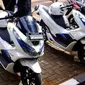 Honda PCX listrik bisa dicoba di gelaran Indonesia Electric Motor Show 2021. (Oto.com)
