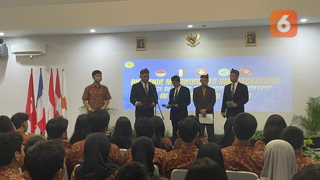 Acara "La Semaine Francophonie" di SMA Labschool Cibubur.