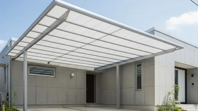 Model Kanopi Memanjang (Cantilever) Tanpa Tiang Depan