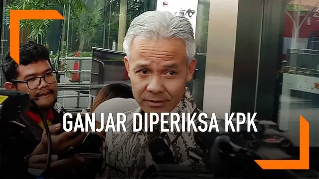 Komisi Pemberantasan Korupsi (KPK) memeriksa Gubernur Jawa Tengah Ganjar Pranowo dalam penyidikan kasus tindak pidana korupsi pengadaan KTP-elektronik (e-KTP), Jumat (10/5/2019).