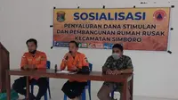 BPBD Mamuju Melakukan sosialisasi penyaluran dana stimulan rumah rusak (Liputan6.com/Istimewa)