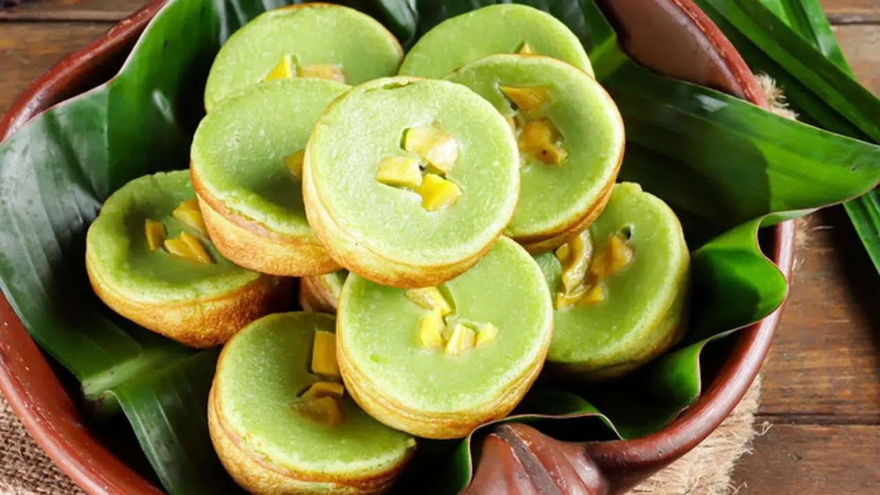 talam kue lumpur angka pandan