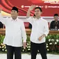 Prabowo Subianto dan Gibran Rakabuming Raka tampil serba putih saat resmi ditetapkan sebagai presiden dan wakil presiden terpilih. [@prabowo]