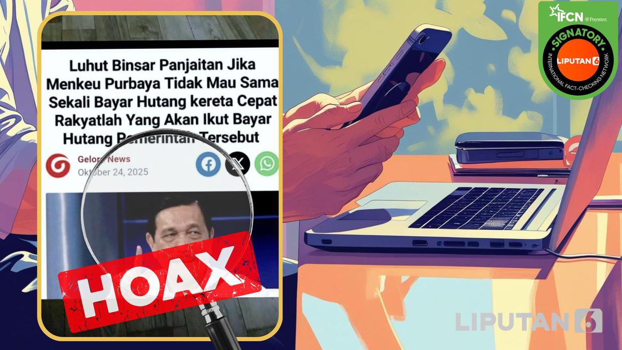 Cek fakta Luhut sebut rakyat akan bayar utang kereta cepat