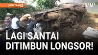 Tanah longsor menerjang sebuah vila di kawasan Puncak, Cisarua, Bogor, Sabtu malam. Lima orang tertimpa longsor, tiga di antaranya berhasil selamat dan langsung dilarikan ke RSUD Ciawi.