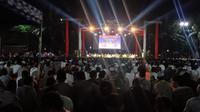 Peringatan Hari Santri Nasional di Polda Banten. (Kamis, 24/10/2024). (Yandhi Deslatama/Liputan6.com).