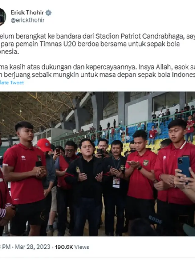 Erick Thohir (Foto: Twitter/@erickthohir)