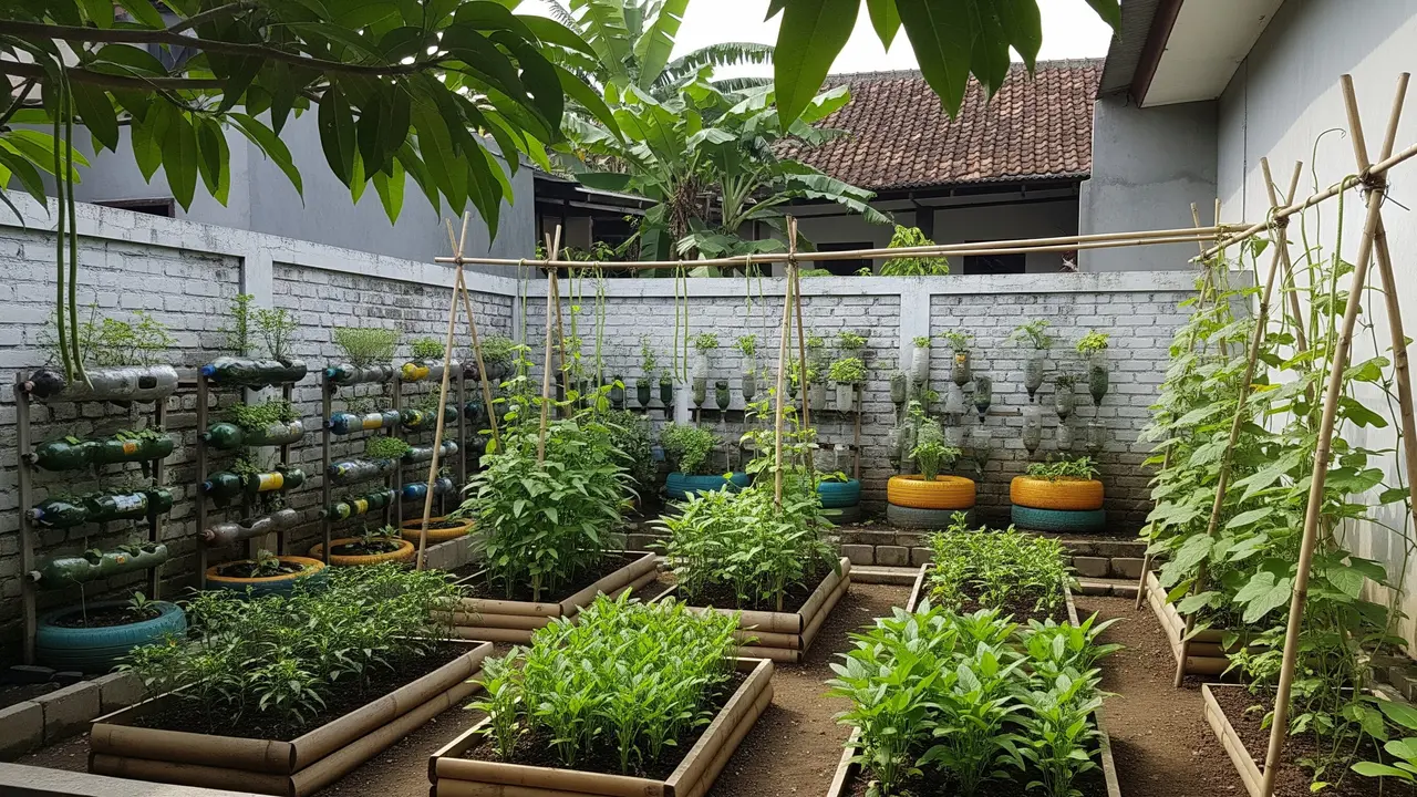 Ide Kebun Sayur Minimalis Belakang Rumah Modal Rp 300 Ribu