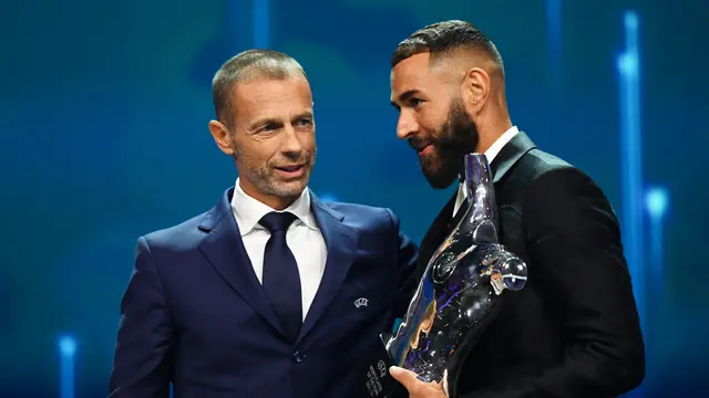 Penyerang Real Madrid Karim Benzema Terpilih sebagai Pemain Terbaik Eropa 2021-2022