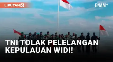 TNI AD Kibarkan Bendera Merah Putih untuk Tolak Pelelangan Kepulauan Widi