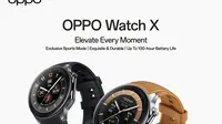 Oppo membeberkan produk IoT terbaru yang segera rilis di Indonesia, Oppo Watch X (Foto: Instagram Oppo Indonesia)