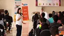 Citizen6, Semarang: Kepala Sekertaris Redaksi Liputan 6, Nunung Setiyani, menjelaskan materi video citizen journalism kepada mahasiswa Undip Semarang.(Pengirim: Ady Permadi)
