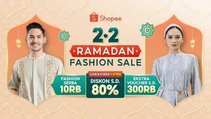 Sambut Ramadan Penuh Gaya, Shopee Hadirkan Kampanye 2.2 Ramadan Fashion Sale dengan Koleksi Fashion Muslim Paling Trendy