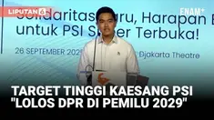 Ketua Umum Partai Solidaritas Indonesia (PSI), Kaesang Pangarep melantik jajaran kepengurusan DPP PSI. Pelantikan diselenggarakan di The Club Djakarta Theater (masuk dari bioskop XXI), Jl MH Thamrin No 9, Jakarta Pusat pada hari ini, Jumat (26/9).