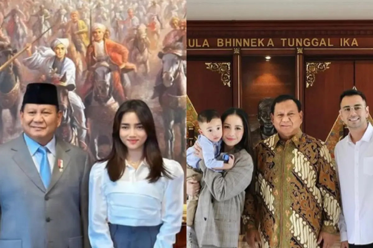 Gaya Kontras Nagita Slavina  dengan Fuji An saat Jamuan Makan Bersama Prabowo